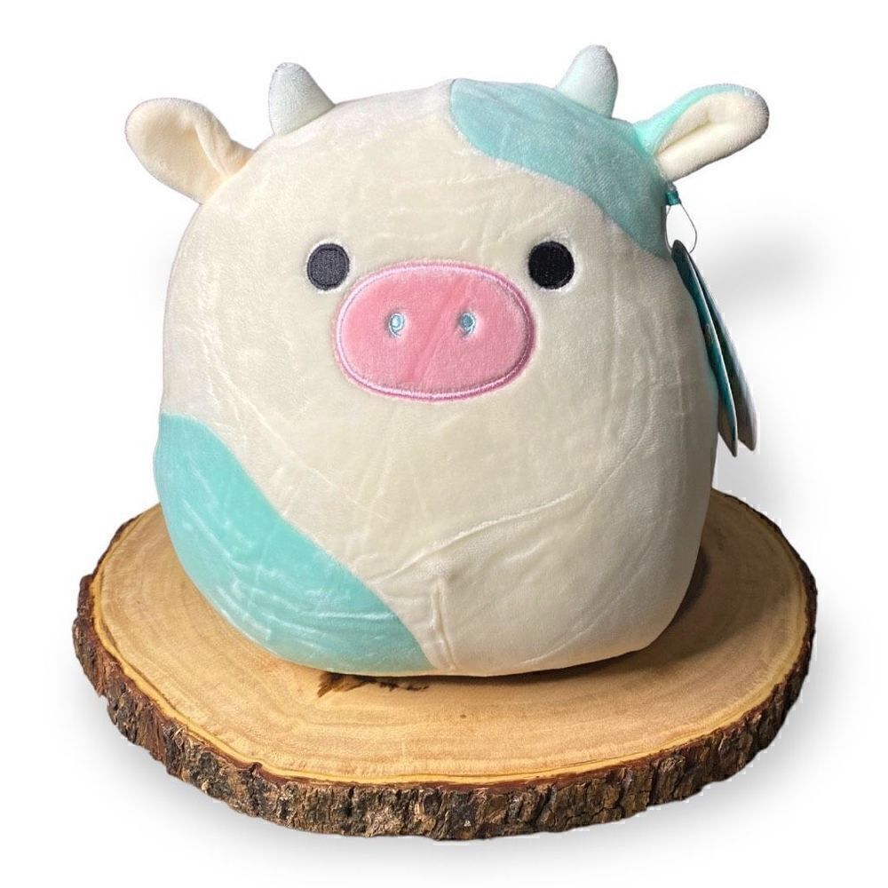 KellyToy Squishmallows Belana the Cow Blue Brand New With Tags 8" inch HTF (b)